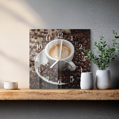 Glas ur En kop kaffe