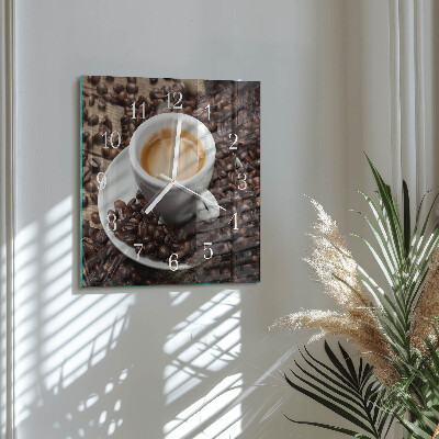 Glas ur En kop kaffe
