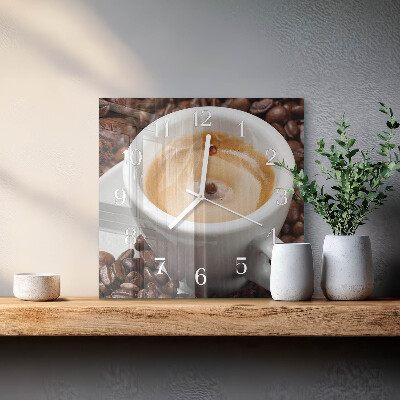 Glas ur En kop kaffe