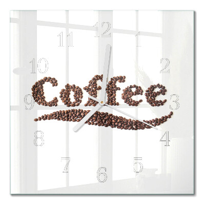 Firkantet vægur Kaffe 