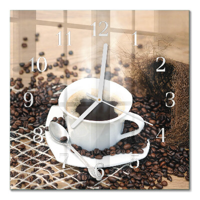 Glas ur En kop kaffe