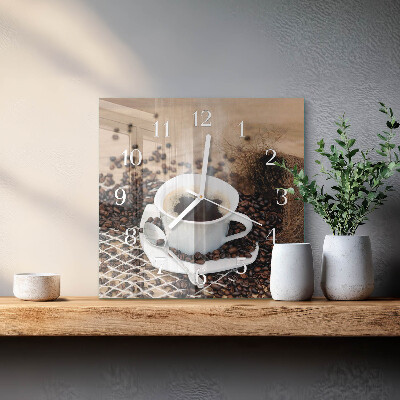 Glas ur En kop kaffe
