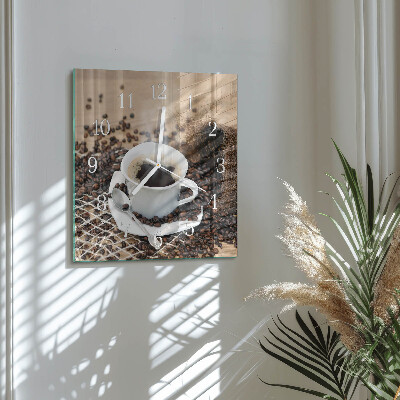Glas ur En kop kaffe