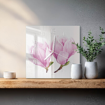 Firkantet vægur Magnolia