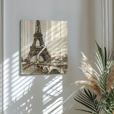 Firkantet vægur Paris