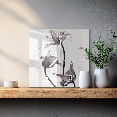 Glas ur Blomster