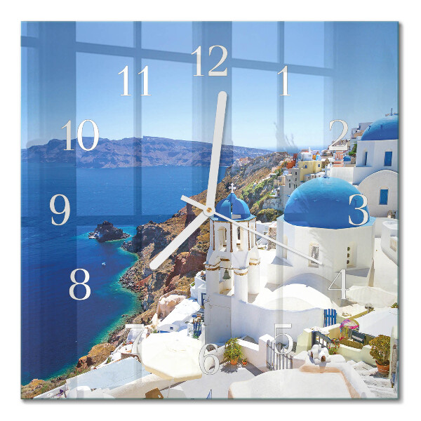 Firkantet vægur Santorini