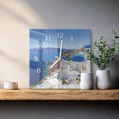Firkantet vægur Santorini