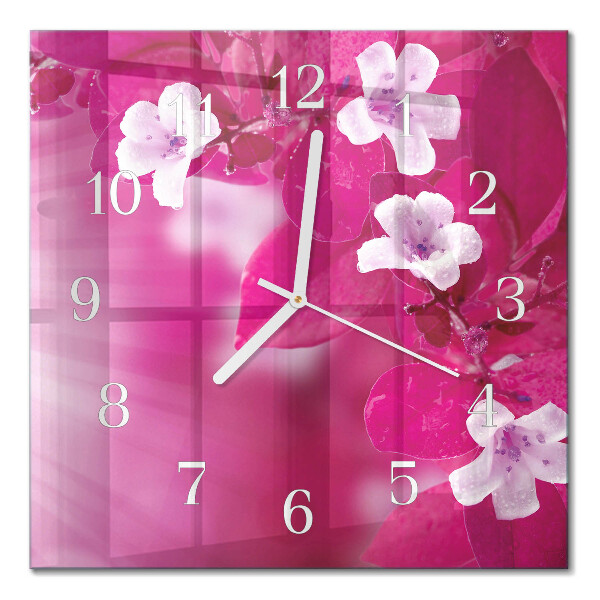 Glas ur Blomster