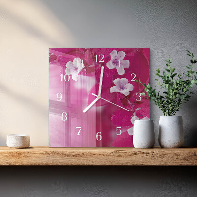 Glas ur Blomster
