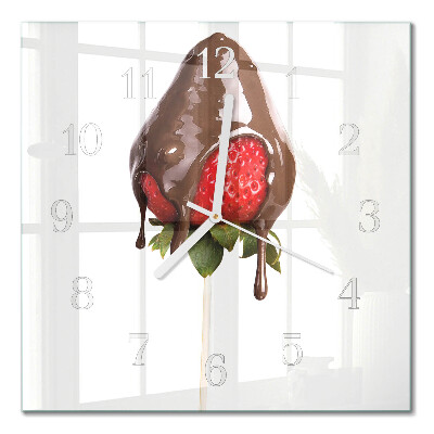 Firkantet vægur Chokolade