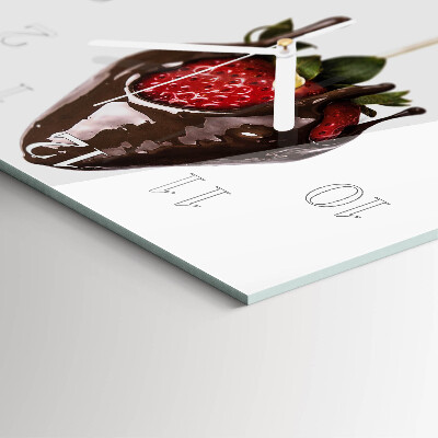 Firkantet vægur Chokolade