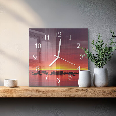 Glas ur Solnedgang