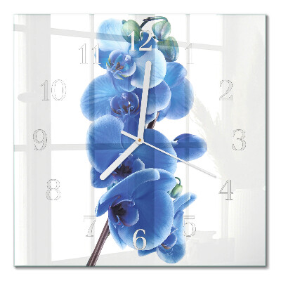 Glas ur Orkidé