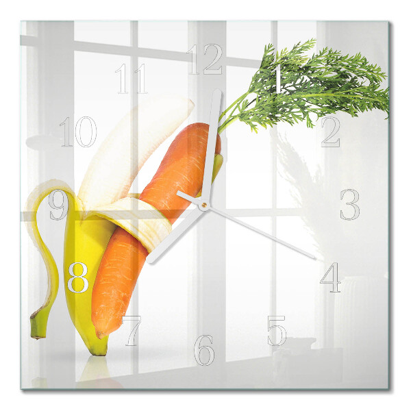 Glas ur Gulerødder og bananer