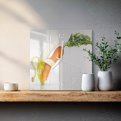 Glas ur Gulerødder og bananer