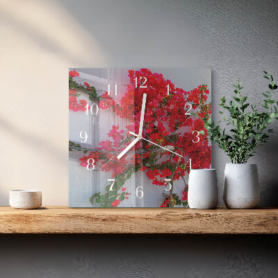 Glas ur Blomster