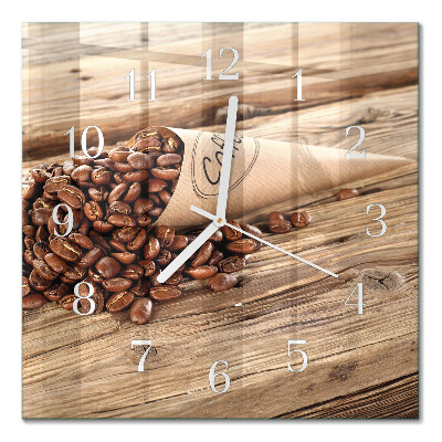 Glas ur Kaffebønner
