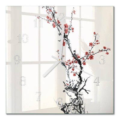 Glas ur Blomster