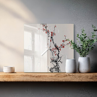 Glas ur Blomster
