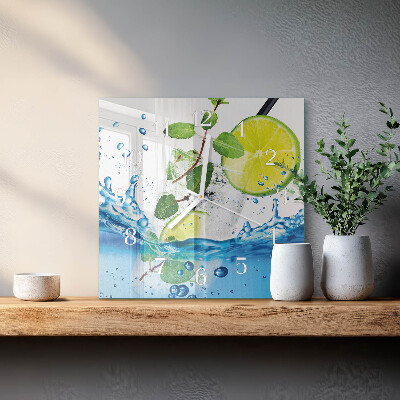 Glas ur Lime og mynte