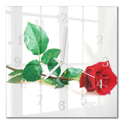 Firkantet vægur Rose