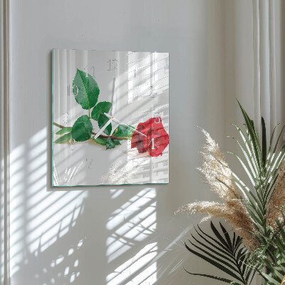 Firkantet vægur Rose