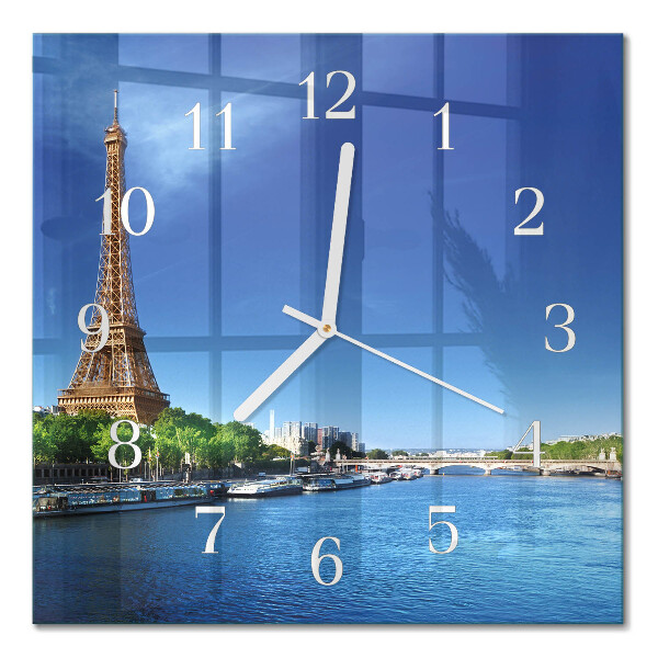 Firkantet vægur Paris' himmel