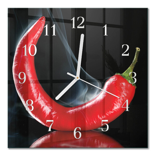 Glas ur Chilipeber