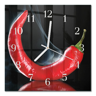 Glas ur Chilipeber