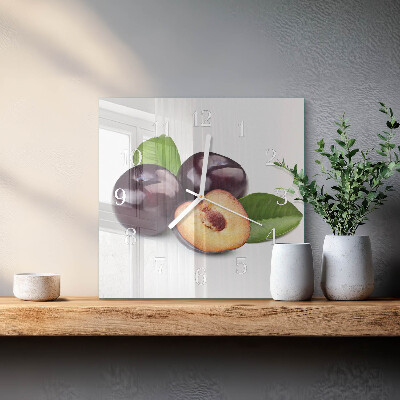 Glas ur Blommer