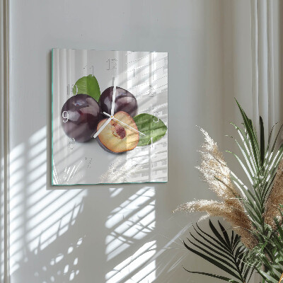 Glas ur Blommer