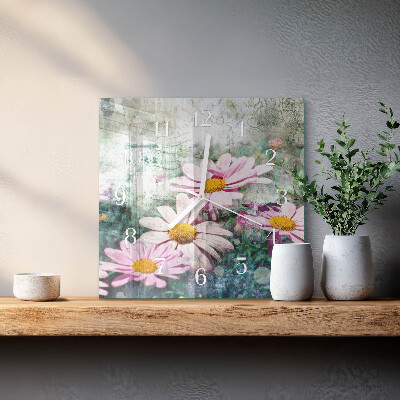 Glas ur Blomster