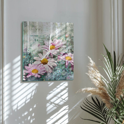 Glas ur Blomster
