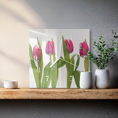 Glas ur Tulipaner