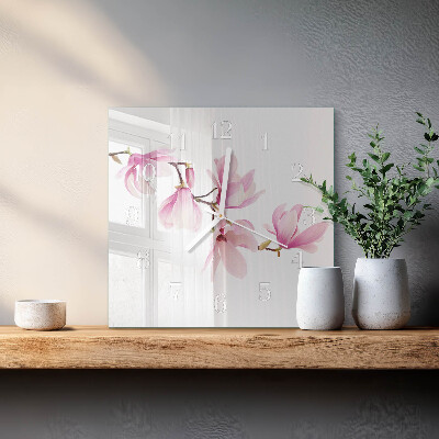 Firkantet vægur Magnolia