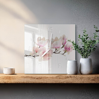 Firkantet vægur Magnolia