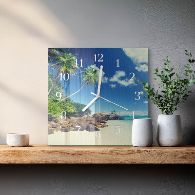 Firkantet vægur Palm Beach