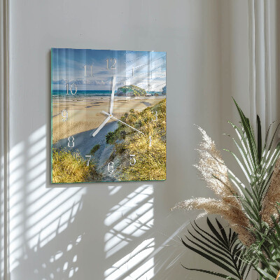 Firkantet vægur Strand