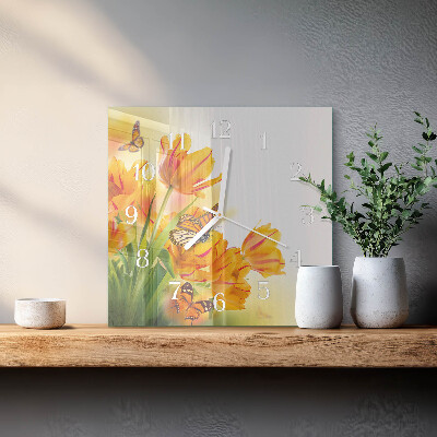 Glas ur Tulipaner