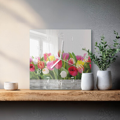 Glas ur Tulipaner
