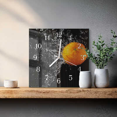 Glas ur Orange