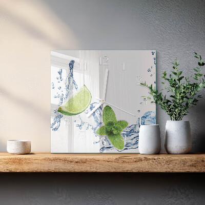 Glas ur Mynte med lime