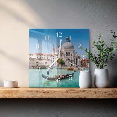 Firkantet vægur Venedig