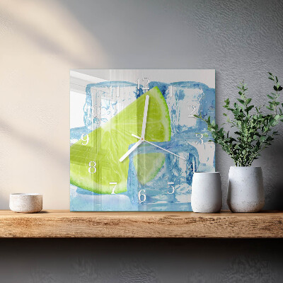 Glas ur Lime-is