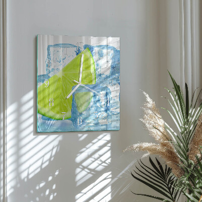 Glas ur Lime-is