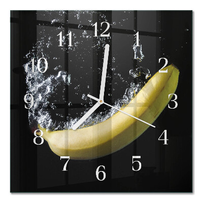 Firkantet vægur Banan