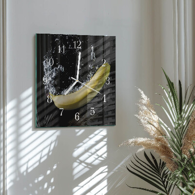 Firkantet vægur Banan