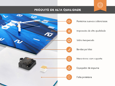 Glas vægur Strandgræs