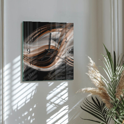 Glas vægur Abstrakt kunst